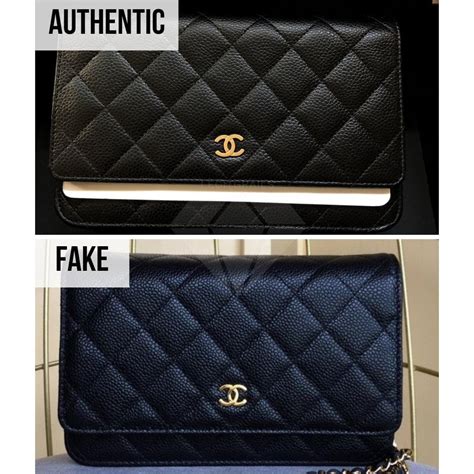 chanel wallet on chain fake vs real|how to tell real chanel.